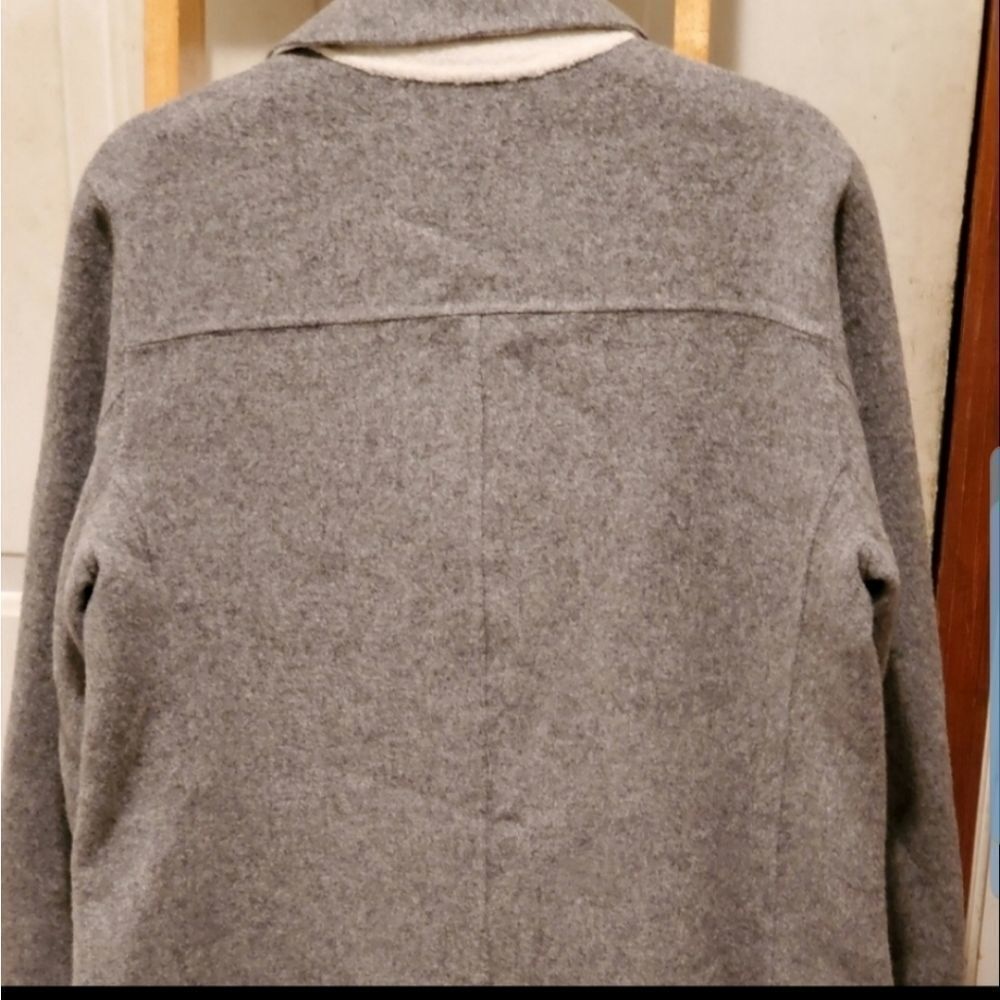 Talbots  Coat Women’s Size 10 Gray Wool - Picture 4 of 7
